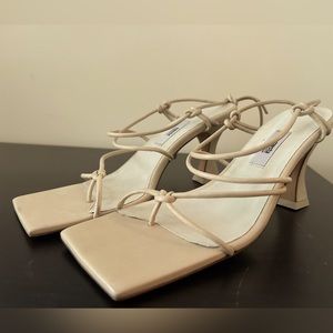 Miista London Sally Crab Heels Cream Leather